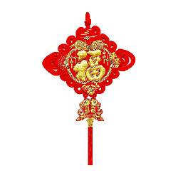 Китайский узел ромб золото рыбки 68х112см, Золотое Яблоко 