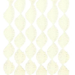 Гирлянда из гофрированной бумаги 280х15 см, айвори