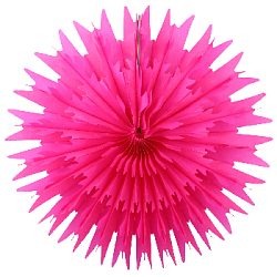 Снежинка обьемная 50 см амарантовый