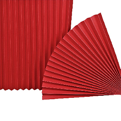 Веер-гармошка 180г/м 80 см, красный